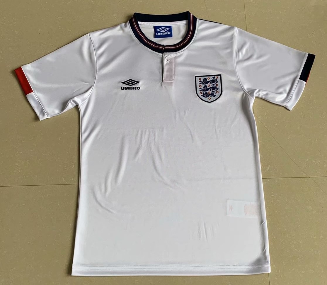 AAA Quality England 1989 Home Soccer Jersey